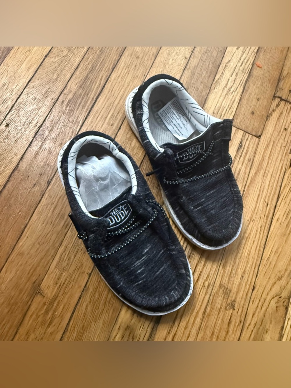 Hey Dude Toddler Boys’ Black Wally Toddler Slip-On Shoes - Size 9